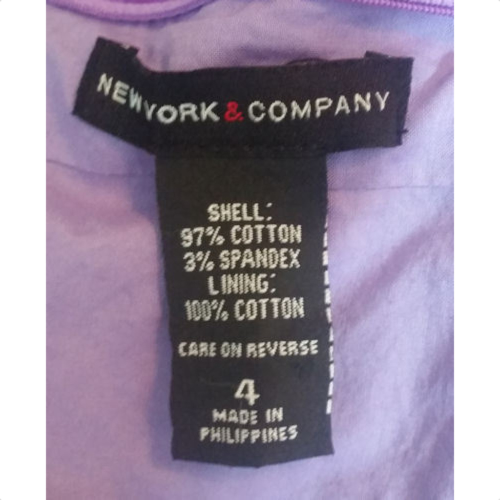 New York & Company Dress Size 4 Purple - Picture 5 of 5